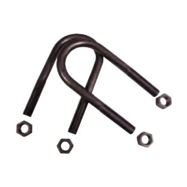 TWRBL1625 2 x 5 in. Round Tube U-Bolt Kit - Black