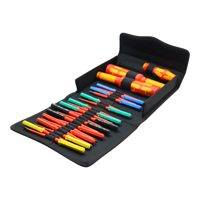 Wera Tools WRA05006633001 Tool Set with Safe Torque Speed Control, Kraft-Form Kompakt & 24 Cabinet Set - 23 Piece