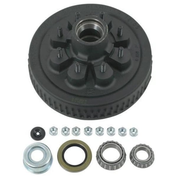 TWRDXDR701-3EZ 2.25 in. 7K 8-6.5 Dexter Seal EZ-Lube Drum Kit - Black