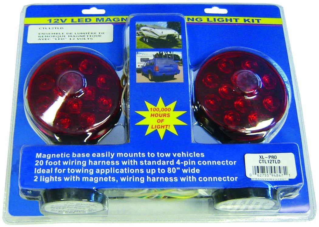 TWRRDCTL12TLD 12V Magnetic LED Trailer Light - 80 Cord Length