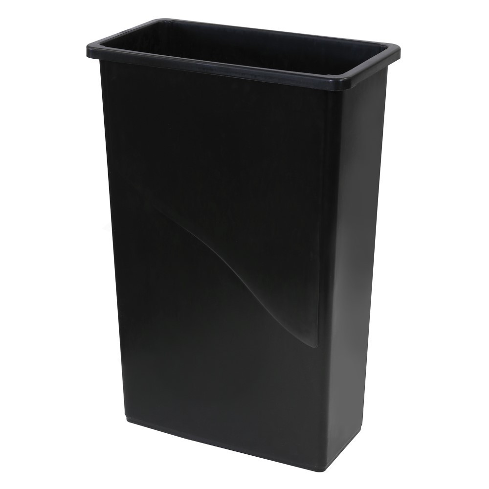 OCC6823 Slim Container without Lid - Black, 23 gal