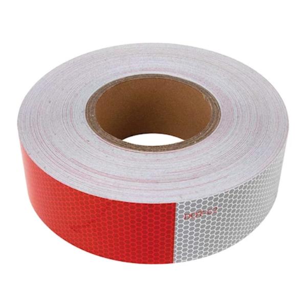 TWRRT1128 Reflective Tape - 150 ft. x 6 x 2 in. Wide, Red & Silver
