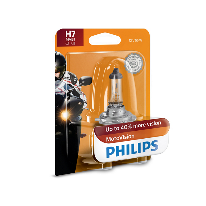PHI12972MVB1 Halogen Bulb with H7 & Moto-Vision