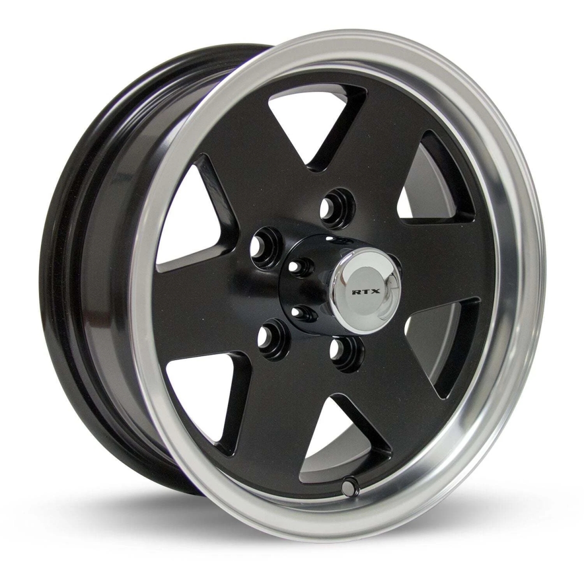 TWR082528 13 x 5, 114.3 Mite ET0 CB75 Machined Lip Wheel - Satin Black