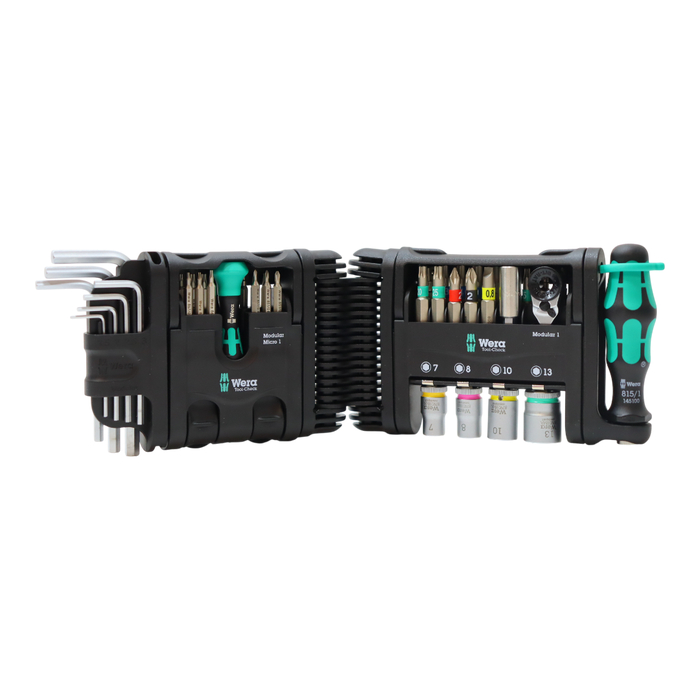 Wera Tools Chrome-Vanadium Tool-Check Modular Set 1, 50 Pieces - 05049020001