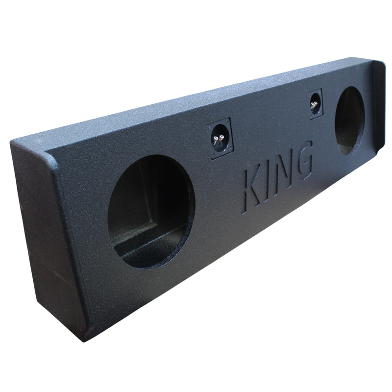 KGBAG25-10 10 in. Dual Down Fire Sealed Carpeted Subwoofer Enclosure for 2014-2017 Chevrolet Silverado Sierra - Black