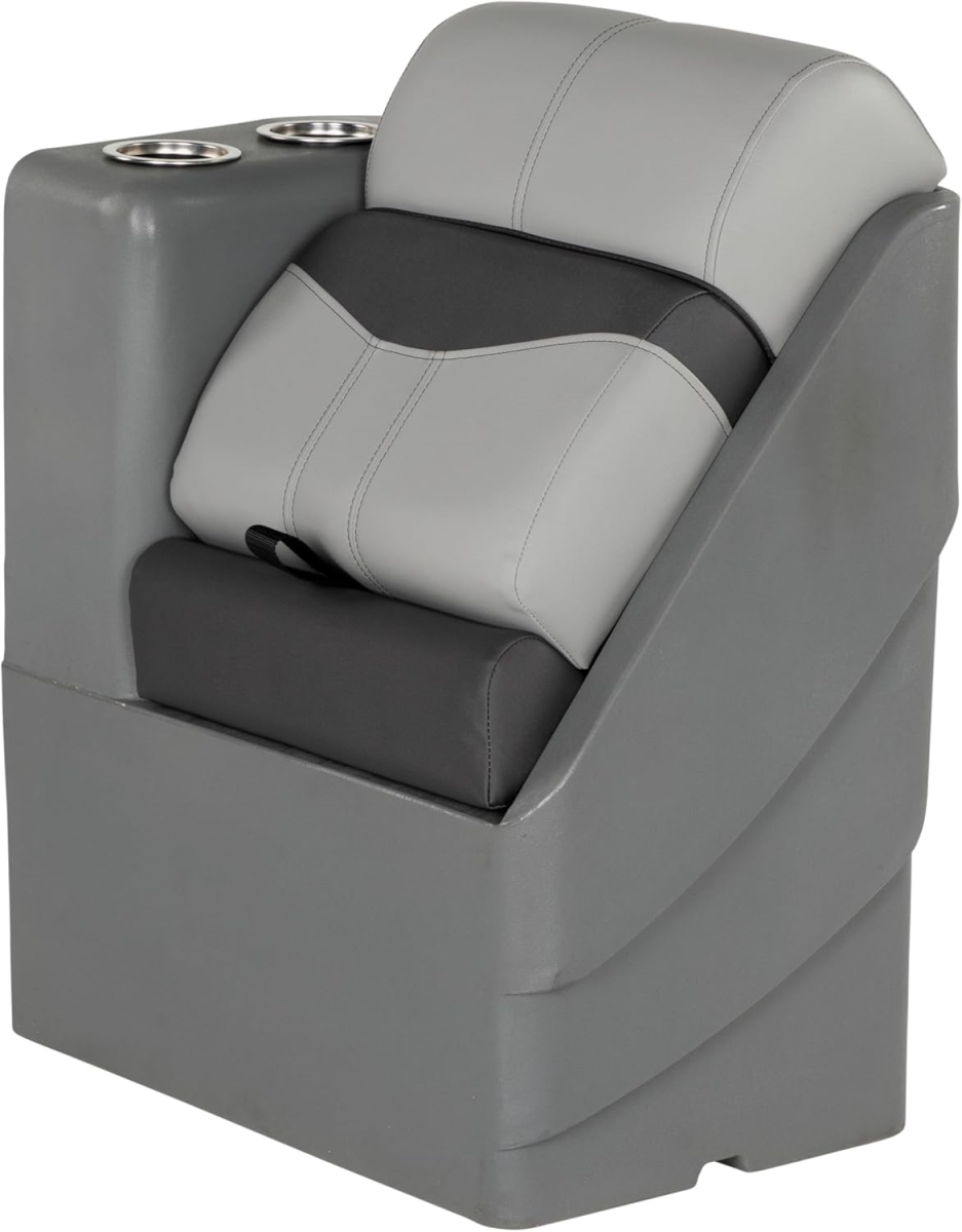 Lippert Components Rockport 17" Left Add-On Pontoon Chaise, River Rock | For Boats | by West Marine
