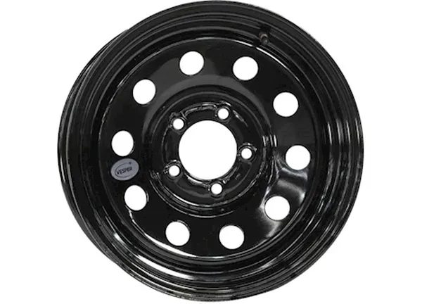 TSKWS-15060545-BM-14341 Black Mod Wheel - 15 x 6 & 5 x 4.5 in., 3.19CB, 2860LCC