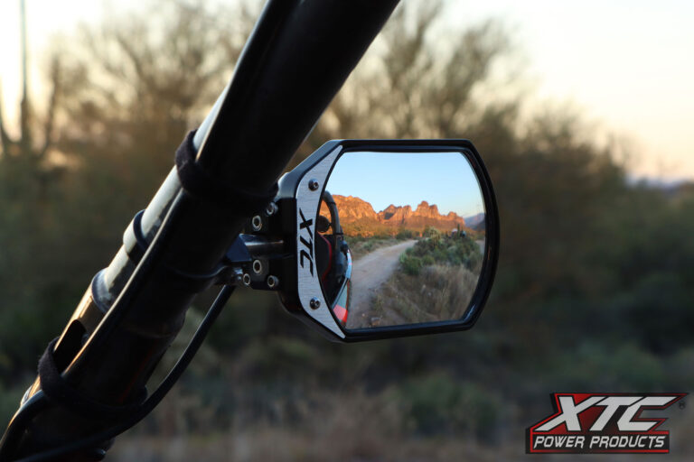 XTCSIX12-A-1.75 SIX12 Side Mirrors with Billet LED - 1.75 in. Bar Clamp