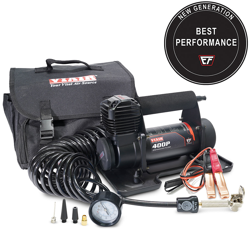 Viair EF 400P Portable Air Compressor – 12V, CE Certified, 33% Duty Cycle, 150 PSI (40143)