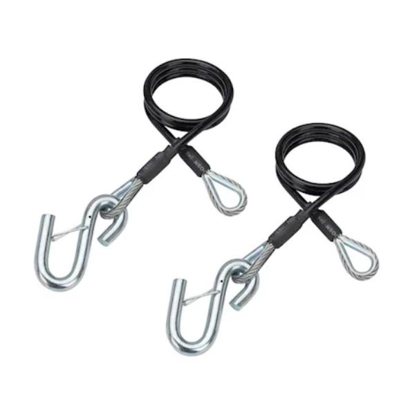 WNP7072 Safety Cable with Spring Loaded Safety Hooks - 5000 lbs, 40 in.