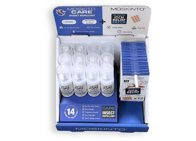 MSKCD-68 Itch Relief Patches & 14 Hr. Repellent Counter Display