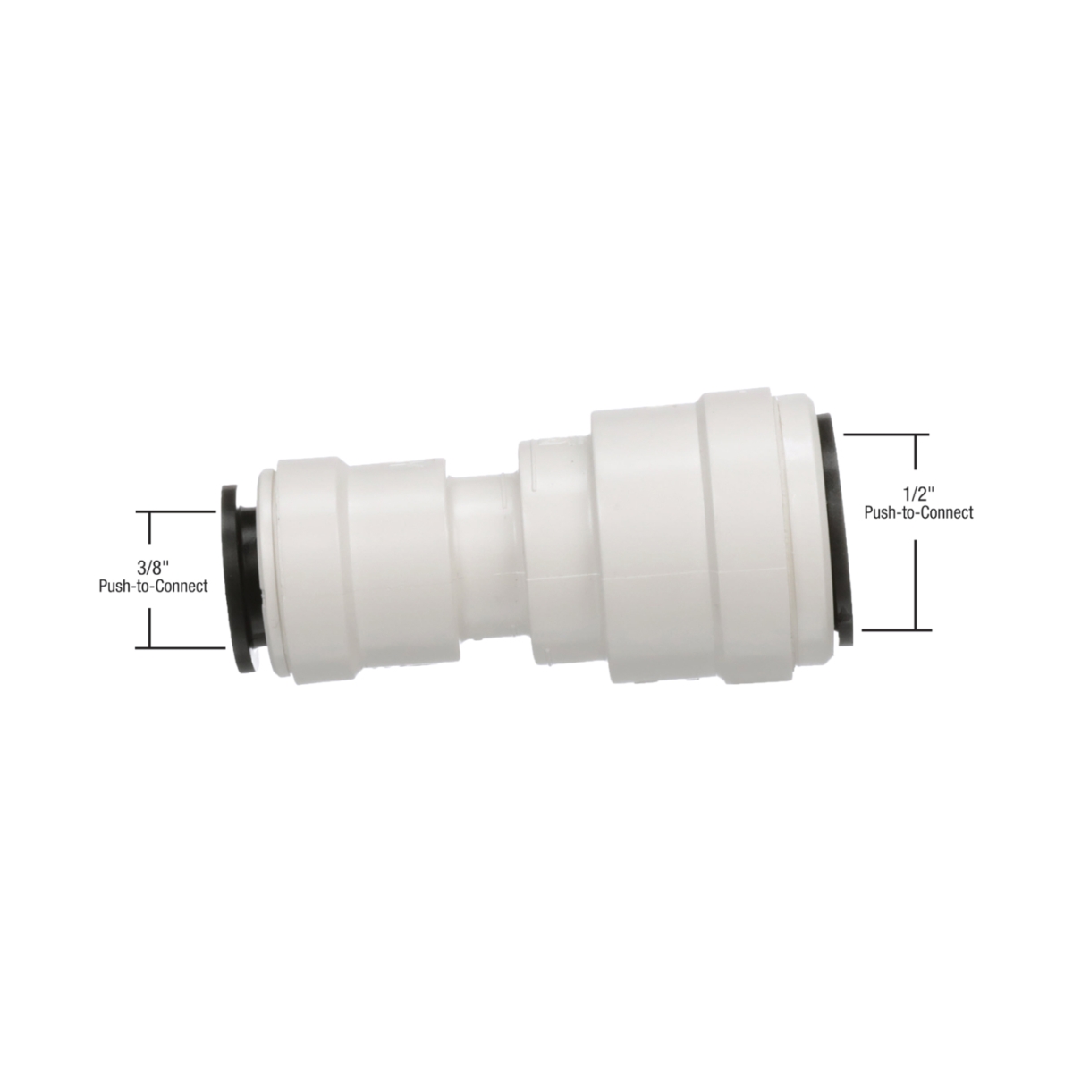 WAT3515R-1008 Reducing Union - 0.5 CTS x 0.375 CTS