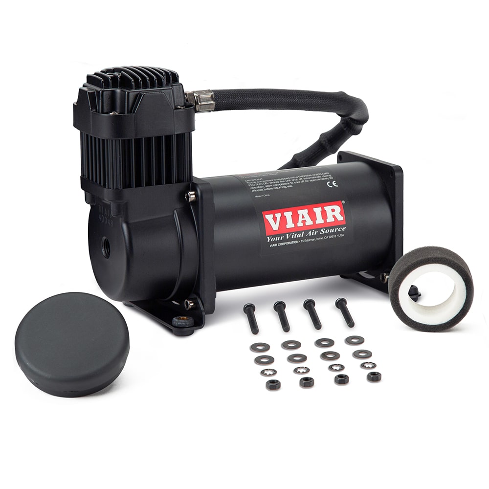 Viair VIA444SB Compressor with Single & 444 High Performance - 200 PSI, Stealth Black
