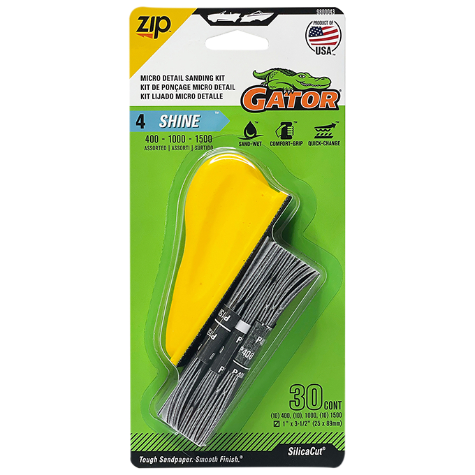 GTF9800043 Detail Sanding Kit - Assorted Grit, Shine - Pack of 30