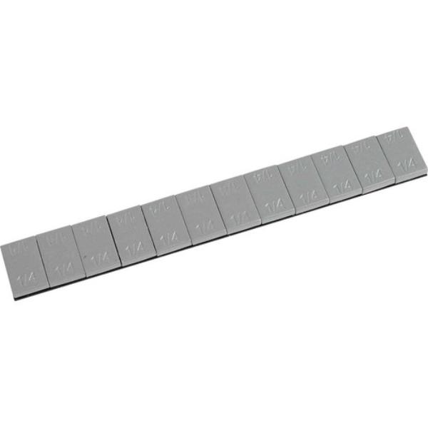 WEPWPW-025S 0.25 oz Silver Steel Stick on Weights with 48 Strips & 3 oz Per Strip