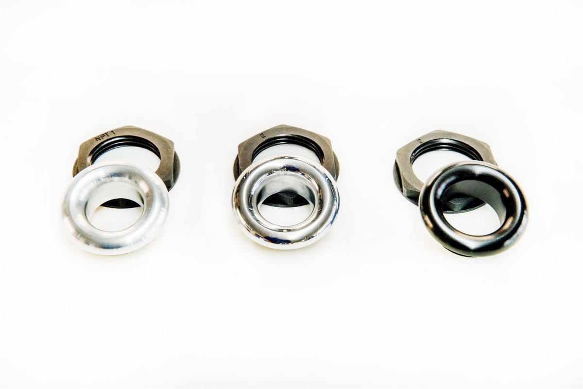 NOT4501 Fire Wall Ring with Heater Hose & Polished Finish - 0.5 in.