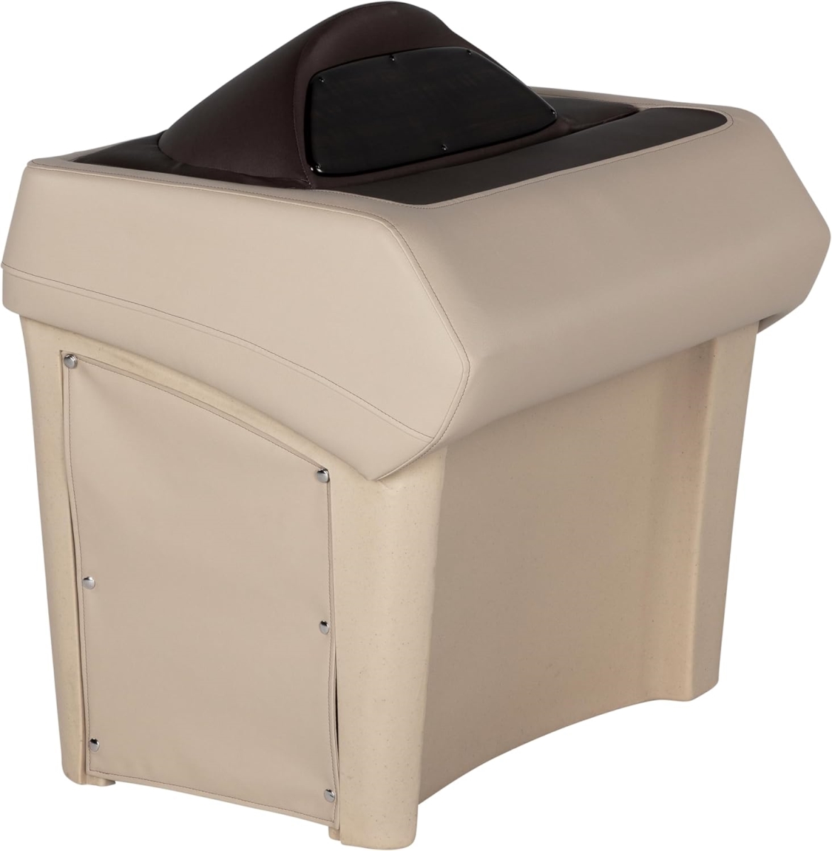 Taylor Made TAM20221094193 34.5 x 25 x 34 in. Rockport Series Pontoon Helm Stand, Stylish Upholstered Panels - Sand