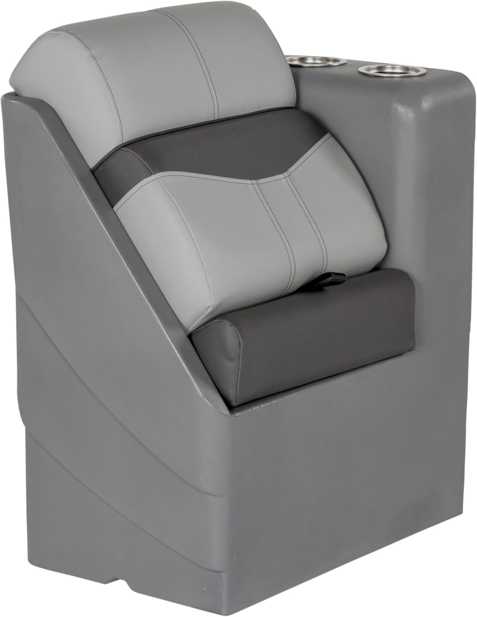 Taylor Made TAM20221094044 17 x 32.5 x 26 in. Rockport Series Right Pontoon Right Chaise, High-Density Foam - River Rock