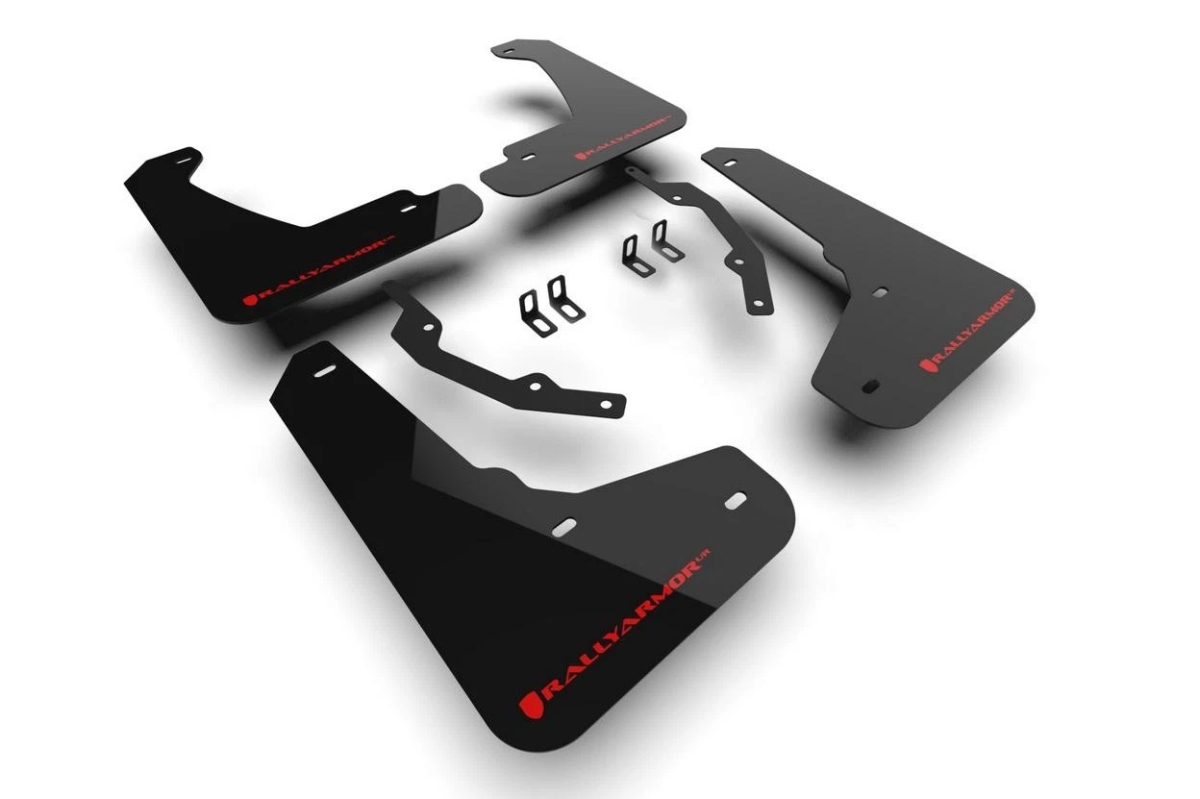 RARMF144-UR-BLK-RD Mud Flap Kit for 2021-2024 Prologue - Black & Red Logo