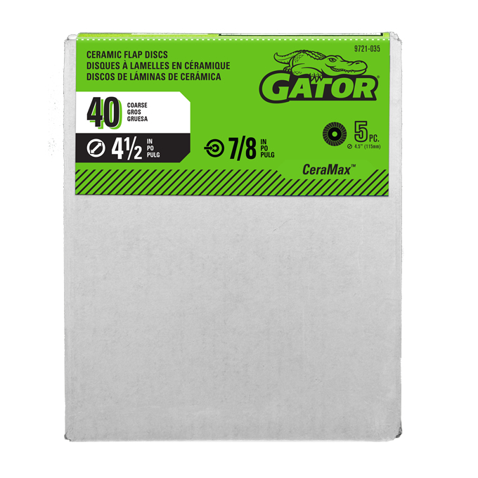 GTF9721035 Ceramic Flap Wheel - 20.5 in., 46 Grit - Pack of 5