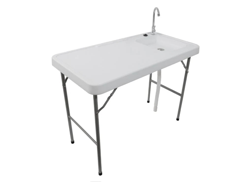 KUDCUD-FCT-SS Fish Cleaning Table with Single Sink & Water Hookup
