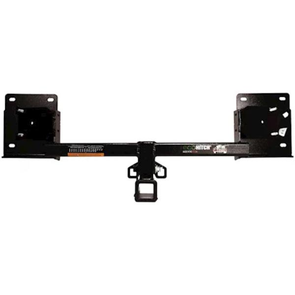 ECHX7373S Trailer Hitch with Eco-Hitch & Stealth Design for 2017-2023 Tesla Model 3 - Stainless Steel, 2 in., Black
