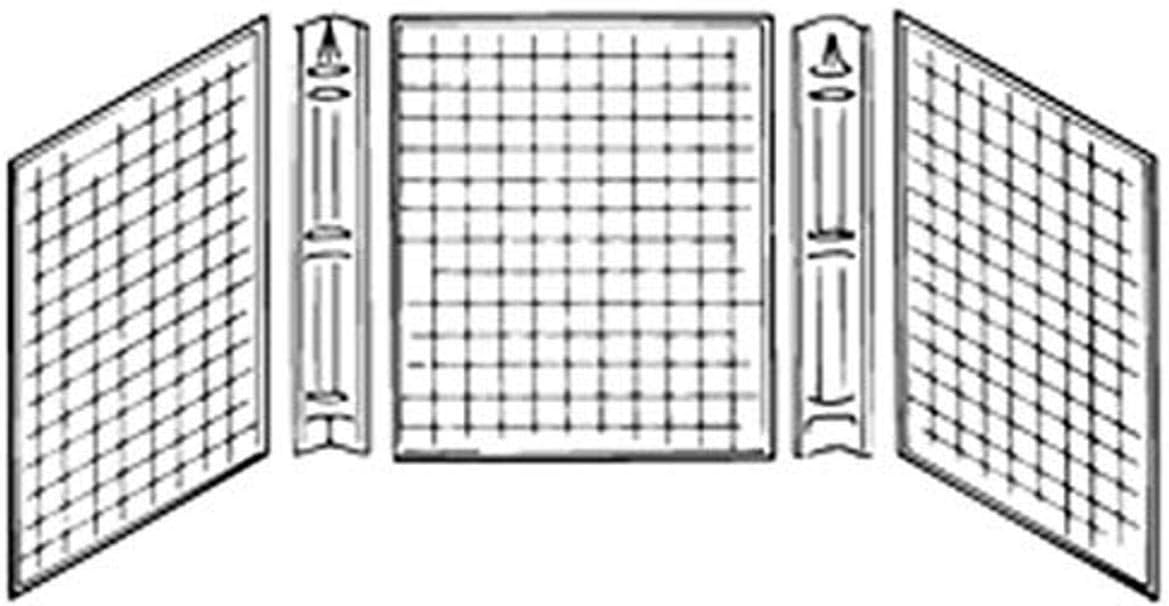 BBAWCWS-27-SPK 27 x 54 in. Tub Surround for Corners, White - 3 Piece