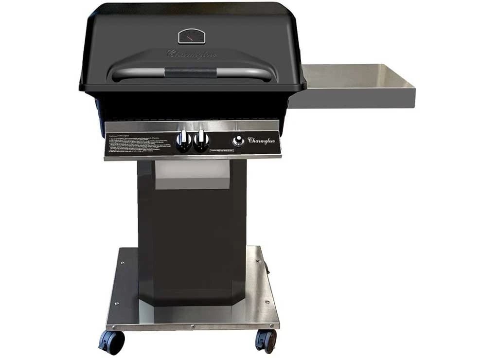 CHWCHRM40B-P Cast Aluminum Head with Metro Series for Outdoor BBQs - 40000 BTU, Stainless Grids, Black