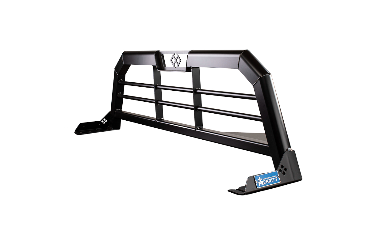 MRT720241-132 Headache Rack with Cab High & Two Bar for 2019 Silverado Sierra 1500 - 20 x 73, Gloss Aluminum