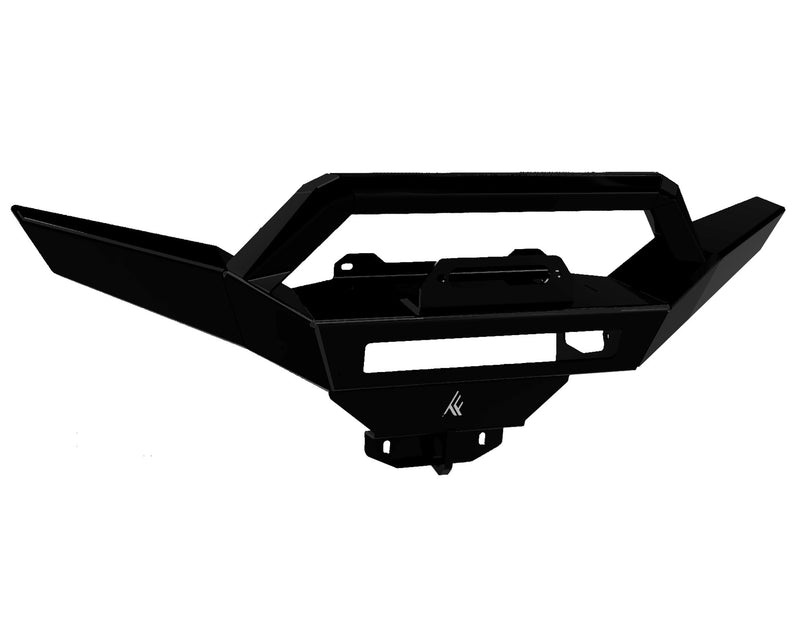 THFTF040501-BK Defender Front Winch Bumper with No Lights - Black