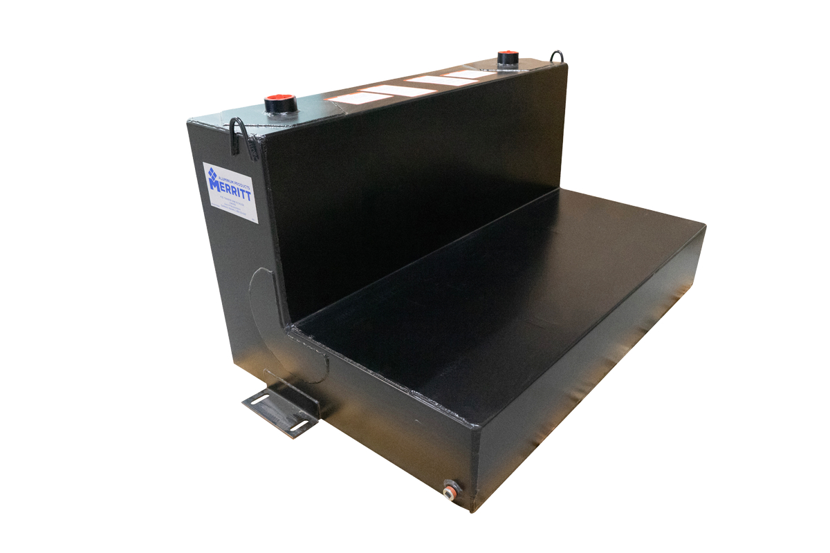 MRT750120-005 Transfer Tank - 90 L-Shape, Gloss Aluminum, White