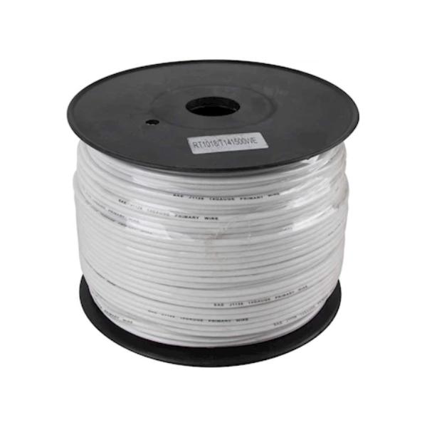 TWRRT1018 Primary Wire - 14 Gauge, 500 ft., White