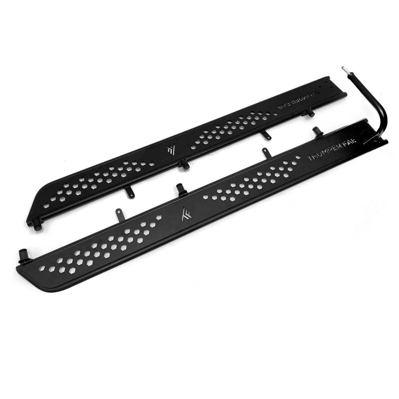 THFTF010701-BK Nerf Rail Set for 2018 Polaris Ranger Crew with Big, DS-PS - Black