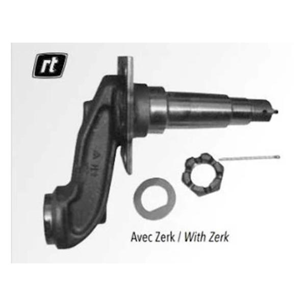 TWR27-272L Zerk Flange Spindle - 3500 lbs, 4 Drop