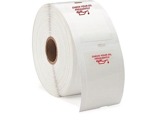 SNGFB-P9933-45 Red Oil Can Image Label - 1.5 x 2.25 in. - 500 Per Roll