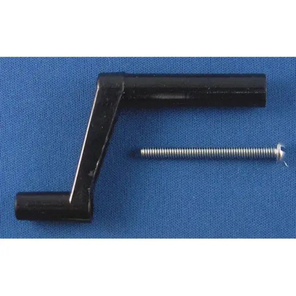 STY748P BLK 1.37 in. Plastic Crank Handle with Screw - Black