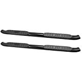 21-23725 4 in. 2014-2017 Silverado & Sierra 1500 Crew Cab Oval Step Bar, Black Powder Coat