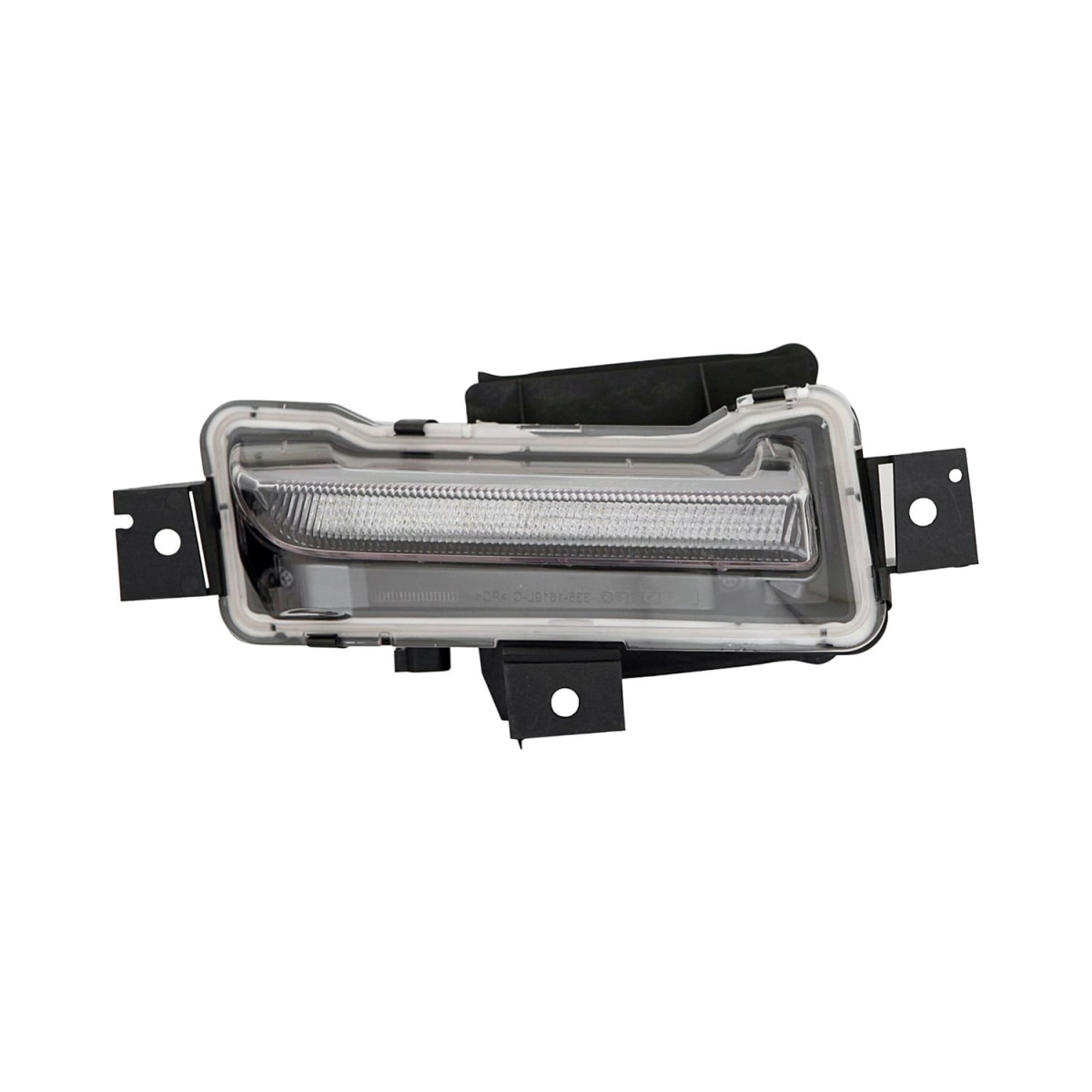 CAPA Right Hand Daytime Running Light Assembly for 2016-2024 Chevrolet Camaro Coupe & Convertible LS-LT-ZL1 Models - Black Housing - Clear Lens