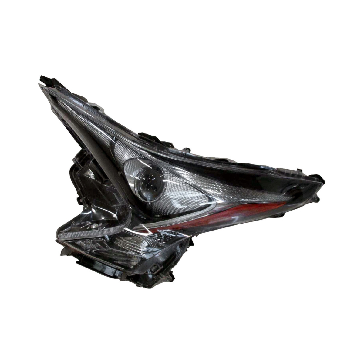 MZN312-11AHL-ACN2 CAPA Left Hand Headlight Assembly for 2016-2018 Toyota Prius & Prius 2 - Black Housing - Clear Lens
