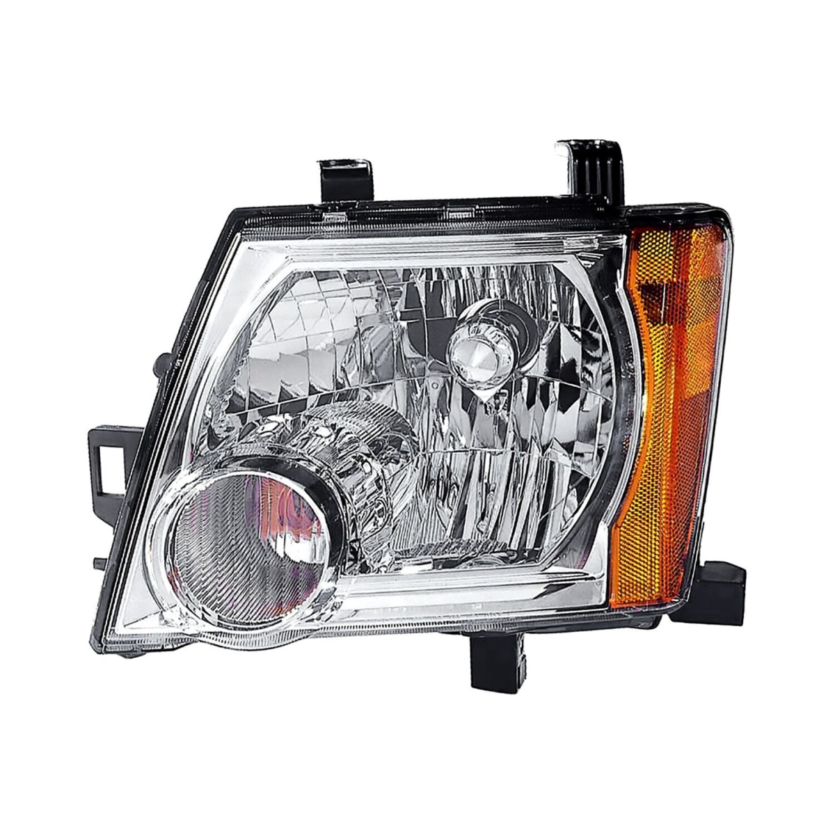 MZN315-1160L-AC CAPA Left Hand Headlight Assembly for 2005-2012 Nissan Xterra Off Road-SE-Pro-4X-SV Models - Chrome Housing - Clear Lens