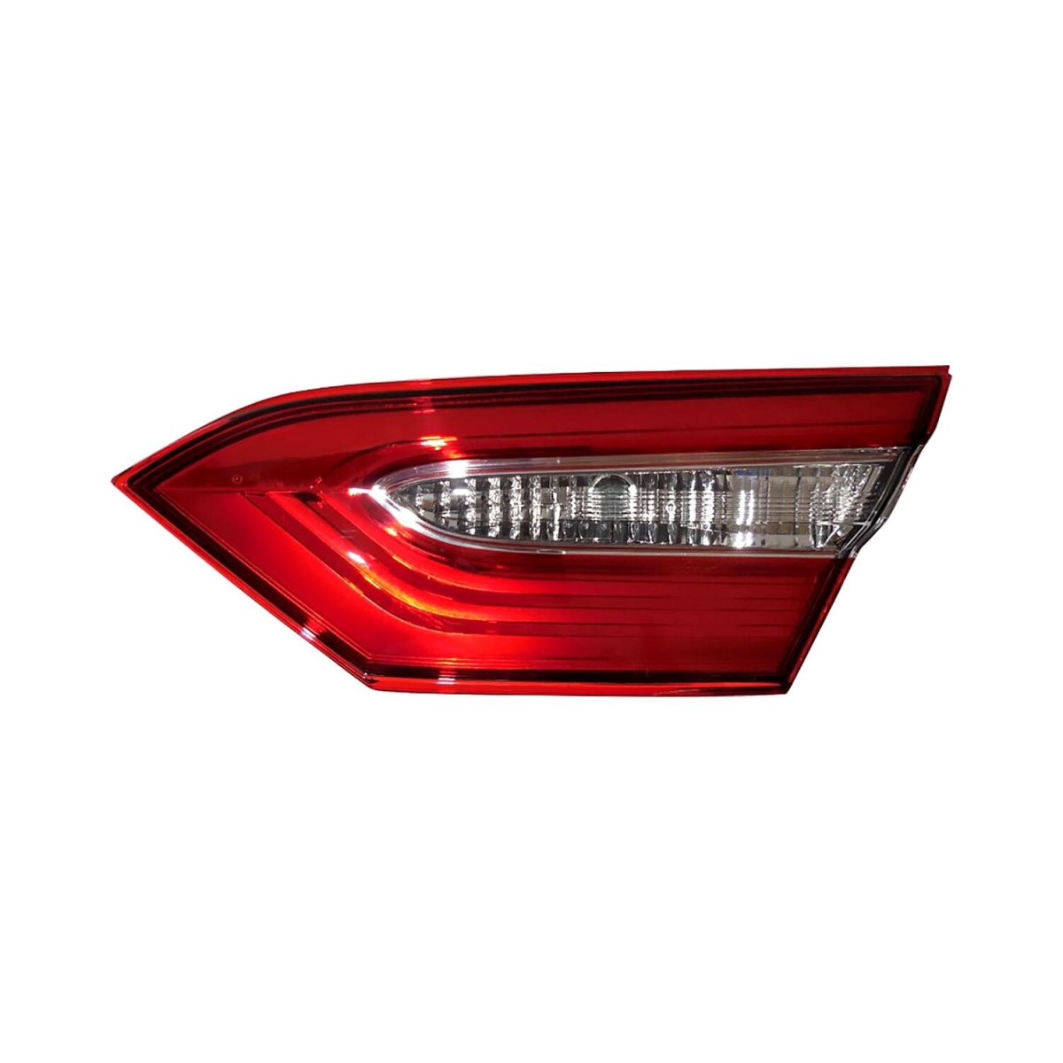 MZN312-1333R3AC CAPA Right Hand Backup Tail Lamp Assembly for 2018 Toyota Camry SE Model - Chrome Housing - Red & Clear Lens