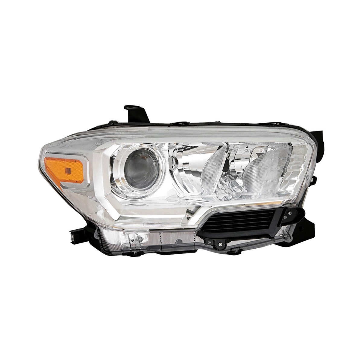 MZN312-11AER-AC1N CAPA Right Hand Headlight Assembly for 2019-2023 Toyota Tacoma - Chrome Housing - Clear Lens