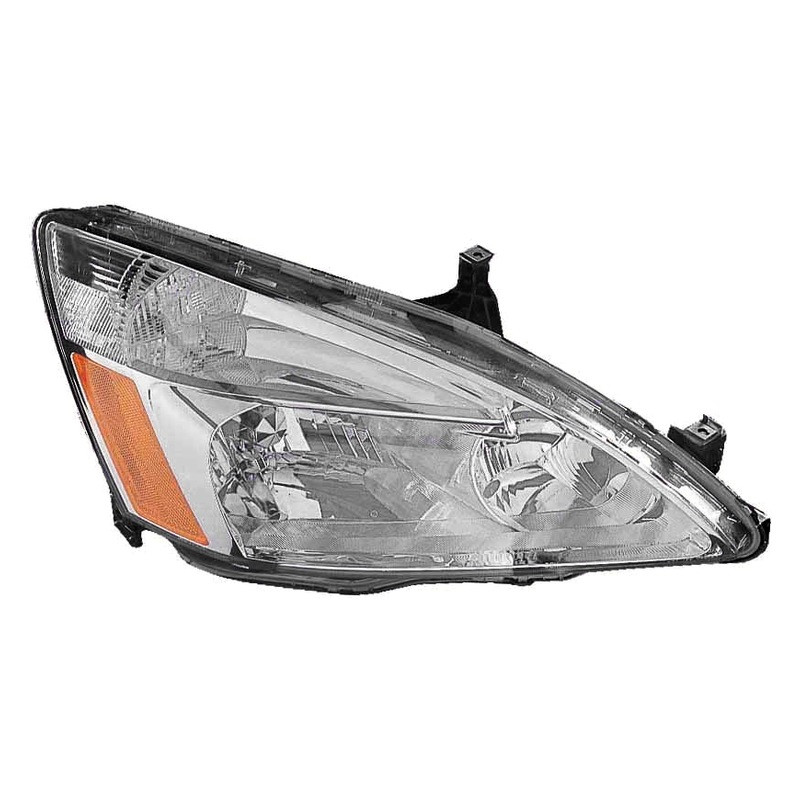 MZN317-1131R-UC CAPA Right Hand Headlight Assembly for 2003-2007 Honda Accord - Chrome Housing - Clear Lens