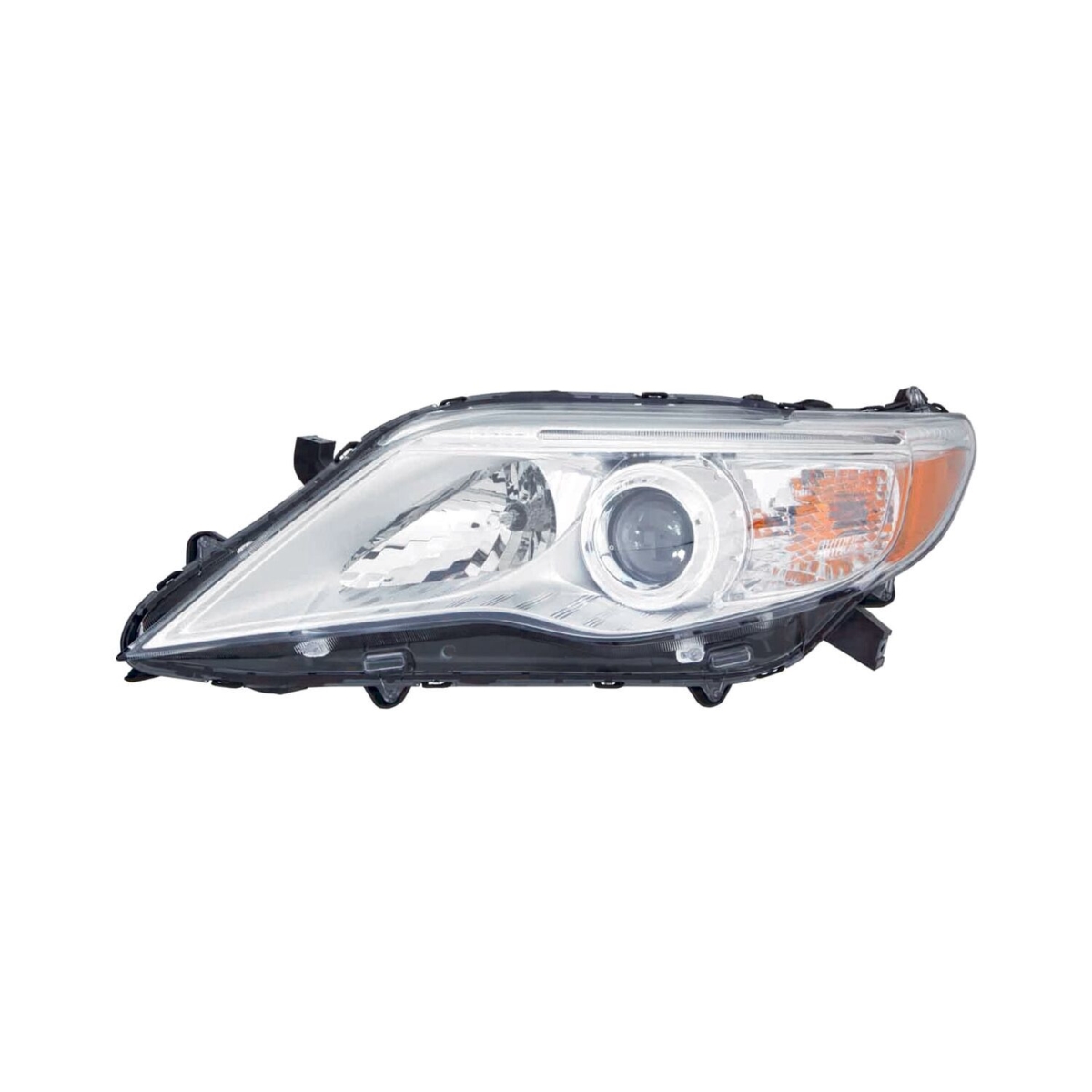 MZN312-11C6L-AC CAPA Left Hand Headlight Assembly for 2011-2012 Toyota Avalon - Chrome Housing - Clear Lens