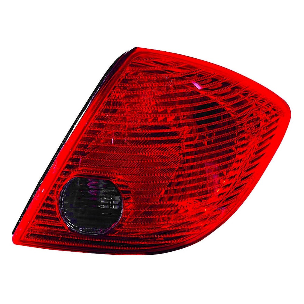 MZN336-1919R-AC CAPA Right Hand Taillamp Assembly for 2005-2010 Pontiac G6 Sedan - Chrome Housing - Red & Clear Lens
