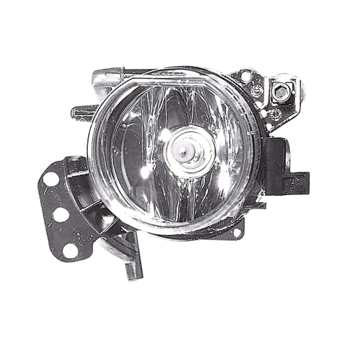 MZN344-2007L-AQ Left Hand Fog Lamp Assembly for 2004-2010 BMW 5 Series Sedan - Chrome Housing - Clear Lens