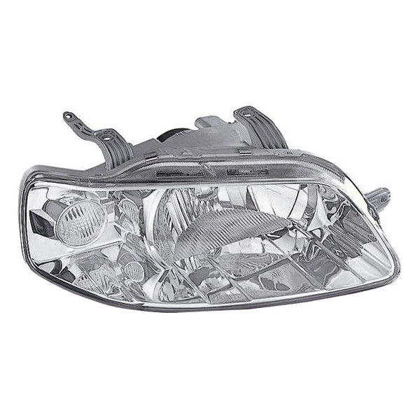 MZN335-1134R-UC CAPA Right Hand Headlight Assembly for 2004-2006 Chevrolet Aveo Sedan - Chrome Housing - Clear Lens