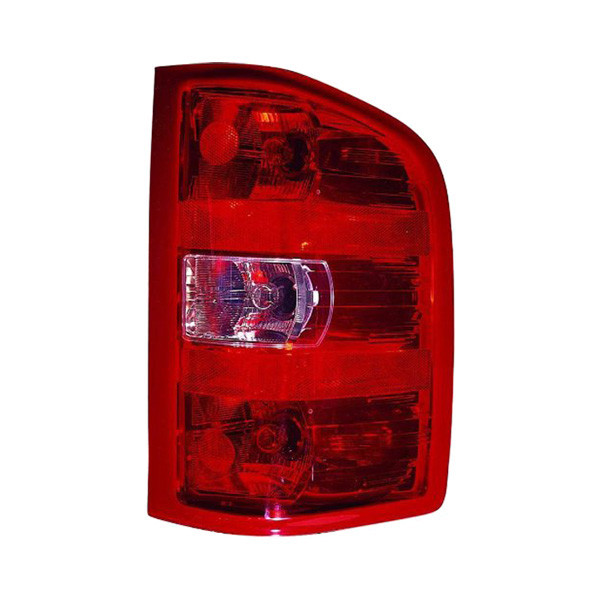 MZN335-1933R-AC CAPA Right Hand Taillamp Assembly for 2007-2013 Chevrolet Silverado 1500 - Chrome Housing - Red & Clear Lens