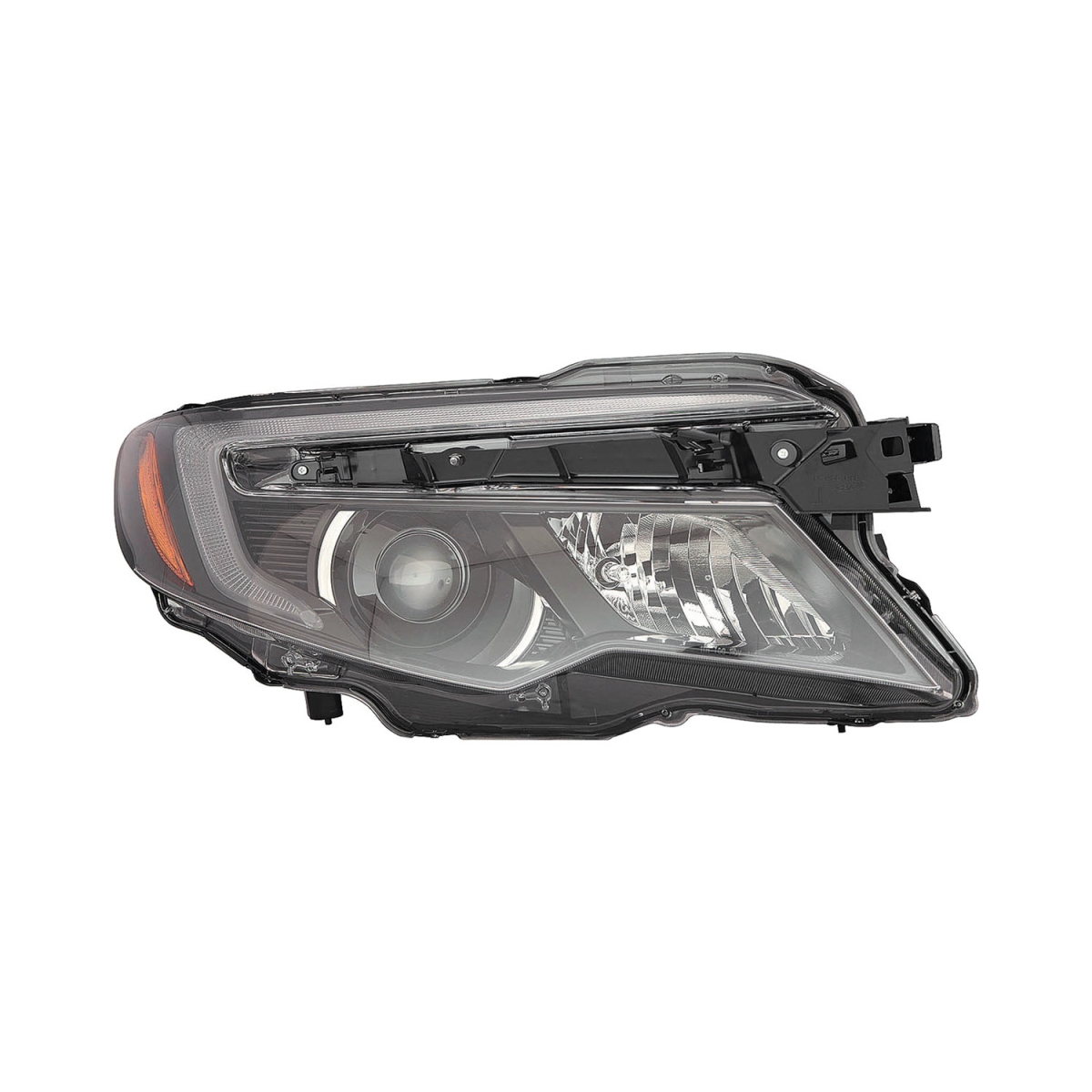 MZN317-1174R-AC2 CAPA Right Hand Headlight for 2016-2017 Honda Pilot - Black Housing - Clear Lens